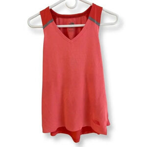 The North Face Large Flash Dry Mesh Racerback Tank in Coral & Gray